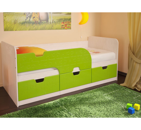 Детская кровать Минима-Лего Лайм, спальное место 160х80 см